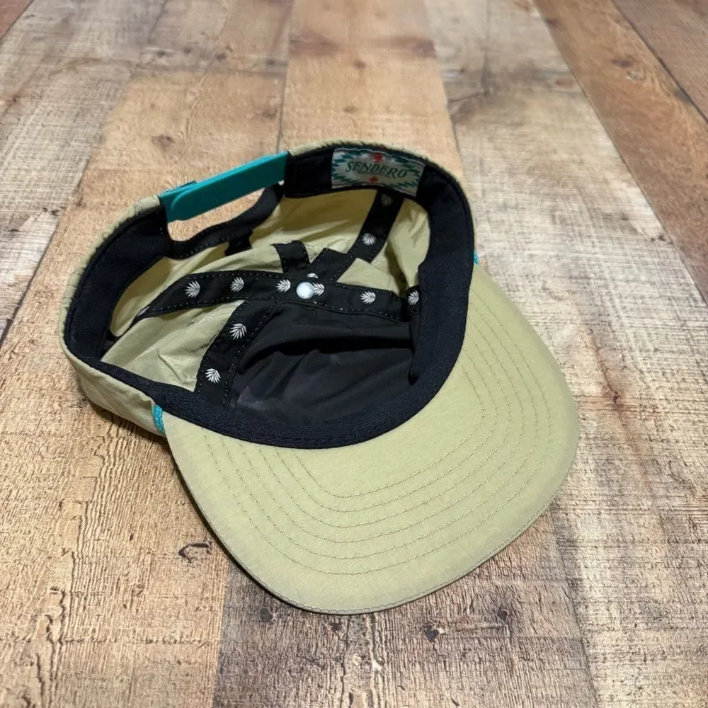 Sendero Provisions Co Keepin' it Reel Fishing Hat Snapback Baseball Cap Tan Rope - Picture 3 of 7